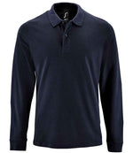 02087 - Perfect Long Sleeve Pique Polo Shirt