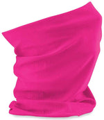 Face covering with breathable fabric, seam-free for comfort, machine washable and non-iron, multi-purpose use, also available in junior size, jungle camo pattern, dimensions 50x25cm, in fusia
