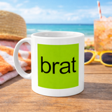 brat Green Square - Mug