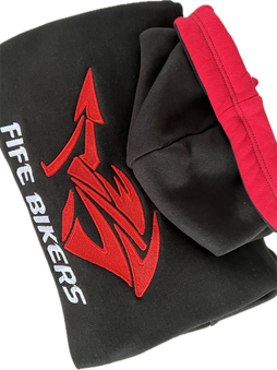 Fife Bikers Contrast Hooded Sweatshirt