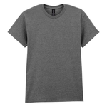Plain dark blue t-shirt on a white background