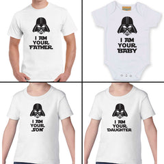 Fathers Day Gift - Matching Star Wars T-Shirts - I Am Your Baby