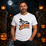 I'm With The Witch - Unisex Halloween T-Shirt