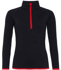 JC036 -AWDis Ladies Cool Half Zip Sweat Top