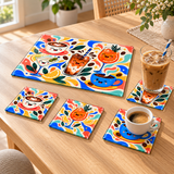 Smiling Coffee and Cocktail Parade | Place Mats (5 Pack)