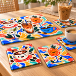 Smiling Coffee and Cocktail Parade | Place Mats (5 Pack)