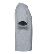 010M Light Oxford Left - short-sleeve t-shirt featuring a twin-needle coverseamed ribbed neck trim, self-fabric taped neck, double layer yoke and shoulder panels for durability, twin-needle armholes, and twin-needle sleeves and hem. Suitable for a 60°C domestic wash