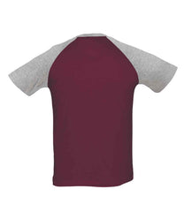 11190 Burgundy/Grey Marl Back