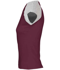 11195 Burgundy/Grey Marl Left