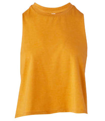 BL6682 -Bella Ladies Racer Back Cropped Tank Top