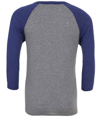 CV3200 Grey/Navy Triblend Back
