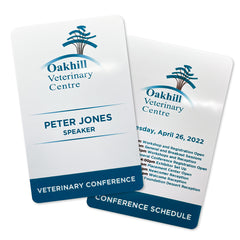 Conference Cards - Double Sided - Portrait