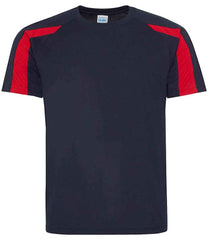 JC003 French Navy/Fire Red Front