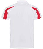 JC043 Arctic White-Fire Red Back