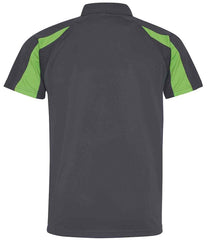 JC043 Charcoal-Lime Green Back