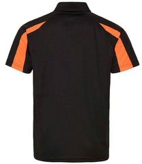 JC043 Jet Black-Electric Orange Back