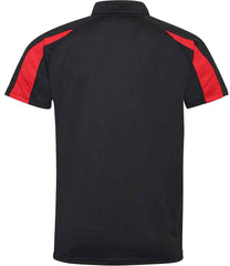 JC043 Jet Black-Fire Red Back
