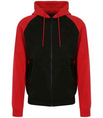 JH063 Jet Black/Fire Red Front