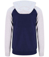 JH063 Oxford Navy/Heather Grey Back