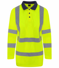 Hi-Vis Long Sleeve Polo Shirt