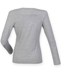 SK124 Heather Grey Back