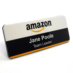 Magnetic name badge printed in full colour