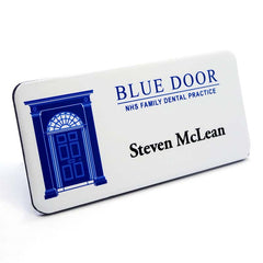 Printed staff name badge for dental practice