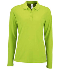 02083 - Ladies Perfect Long Sleeve Pique Polo Shirt