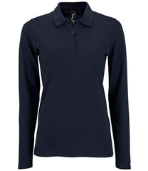 02083 - Ladies Perfect Long Sleeve Pique Polo Shirt