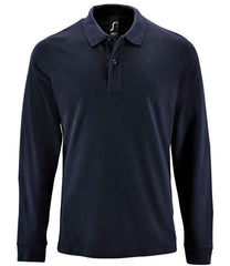 02087 - Perfect Long Sleeve Pique Polo Shirt