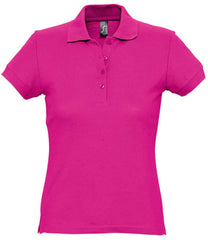 11338 - Ladies Passion Cotton Pique Polo Shirt - Purple | Pinks | Red | Yellow