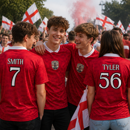 Custom Retro England Football Shirt | World Cup 2026 Collection