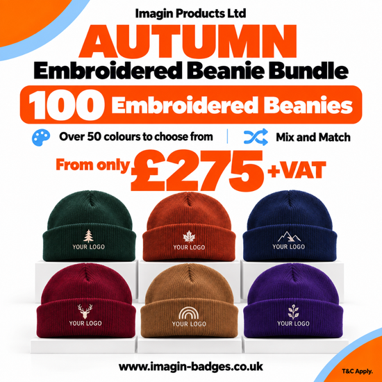 Autumn Embroidered Beanie Bundle