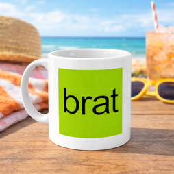 brat Green Square - Mug