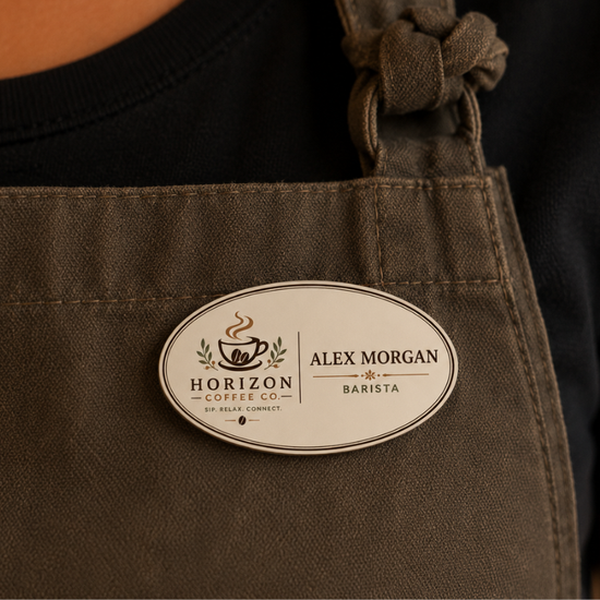 Deluxe Name Badges - Oval