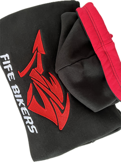 Fife Bikers Contrast Hooded Sweatshirt
