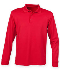 H478 - Unisex Long Sleeve Coolplus Pique Polo Shirt