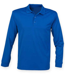 H478 - Unisex Long Sleeve Coolplus Pique Polo Shirt