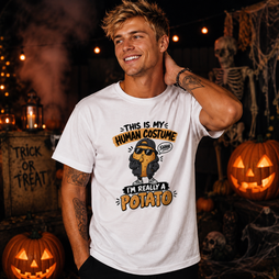This Is My Human Costume, Shh, I’m Really a Potato – Unisex Halloween T-Shirt
