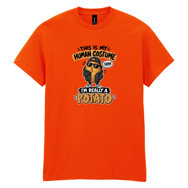 This Is My Human Costume, Shh, I’m Really a Potato – Unisex Halloween T-Shirt