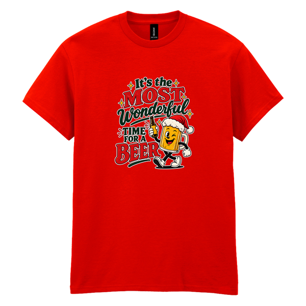 It’s the most wonderful time for a beer - Festive T-Shirt