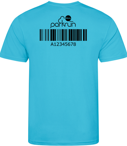 Never Forget Your Parkrun Barcode T-Shirt - Mens / Unisex