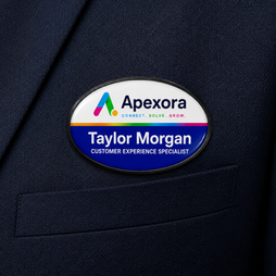 Premium Name Badges - Oval