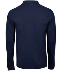 T1406 - Luxury Stretch Long Sleeve Polo Shirt