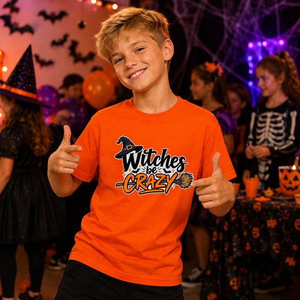 Witches Be Crazy – Kids Halloween T-Shirt