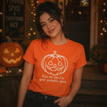 Glow in the Dark Thread 'Kiss me like I’m your Pumpkin Spice' - Unisex Halloween T-Shirt