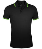 10577 - Pasadena Tipped Cotton Pique Polo Shirt