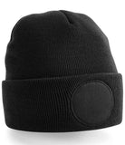BB446 - Circular Patch Beanie