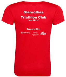 JC005GTC - Glenrothes Triathlon Club -  Ladies Fit Cool T-Shirt
