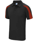 JC043 Jet Black-Fire Red Front